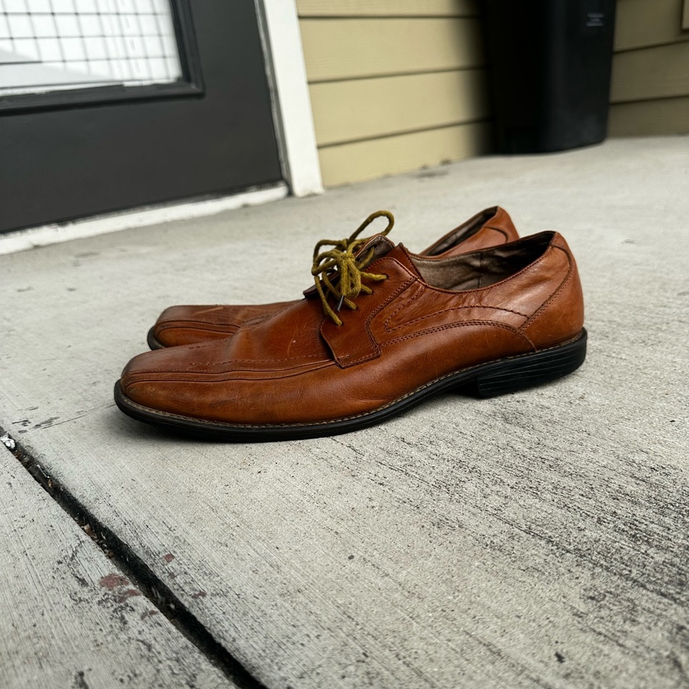 Stacy Adams Brown Leather Oxford Shoes